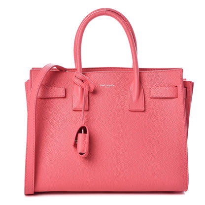 Saint Laurent Grained Calfskin Baby Sac De Jour Rose Clair 1 of 14