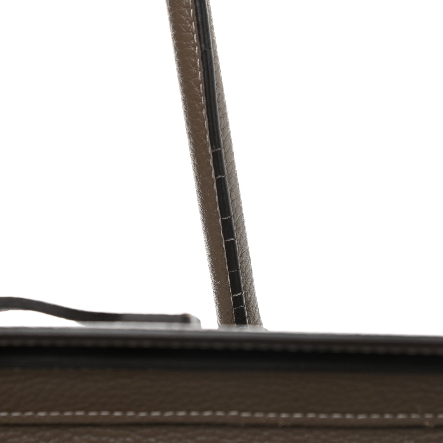 Celine Drummed Calfskin Micro Luggage Souris 11 of 12