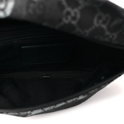 Gucci Denim Monogram Web Belt Bag Blue Multicolor 5 of 10