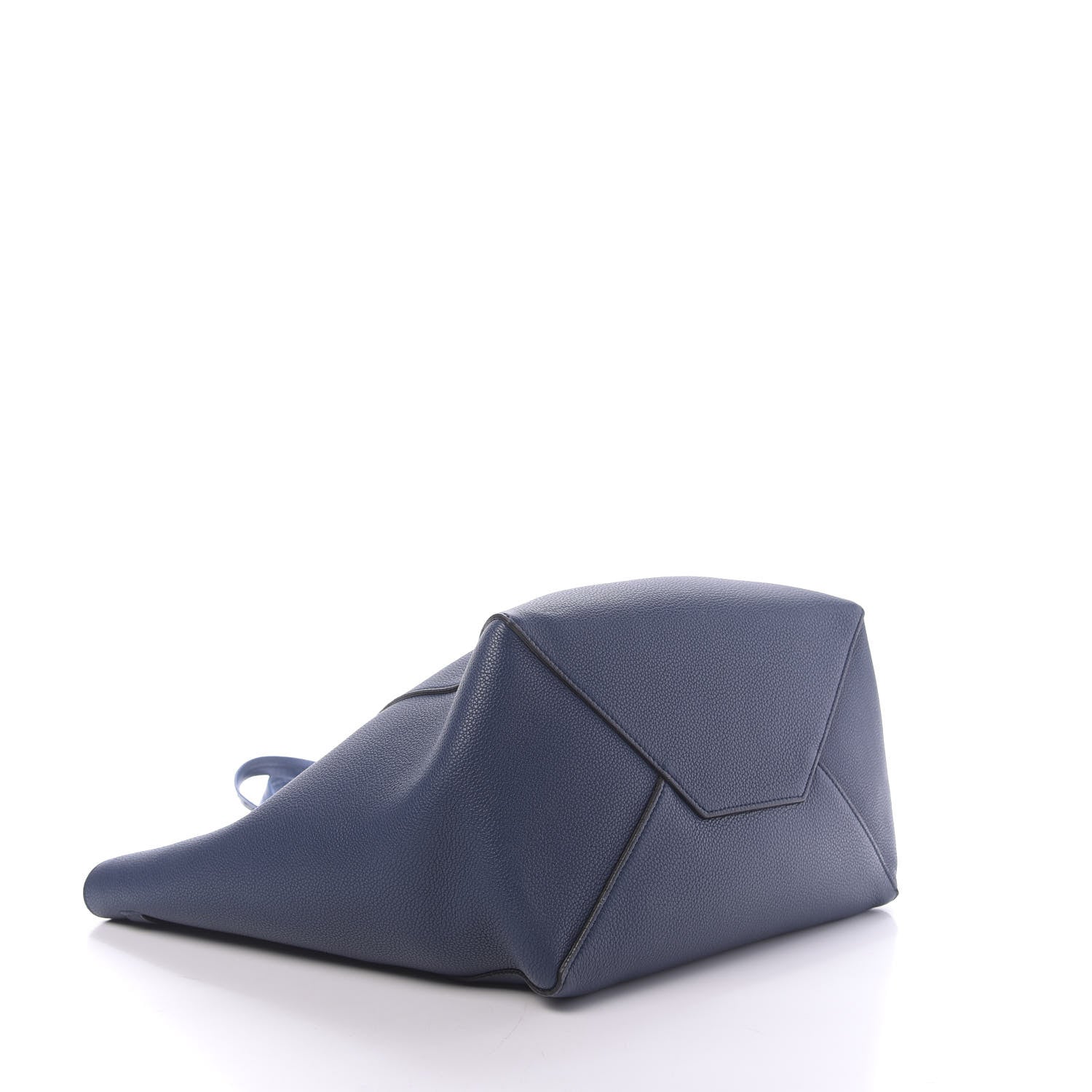 Celine Soft Grained Calfskin Small Belt Cabas Phantom Indigo 5 of 10
