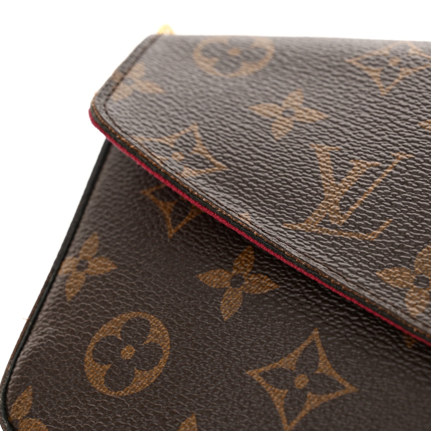 Louis Vuitton Monogram Pochette Felicie Chain Wallet Fuchsia 12 of 12