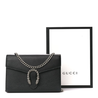 Gucci Calfskin Mini Dionysus Chain Wallet Black 12 of 12