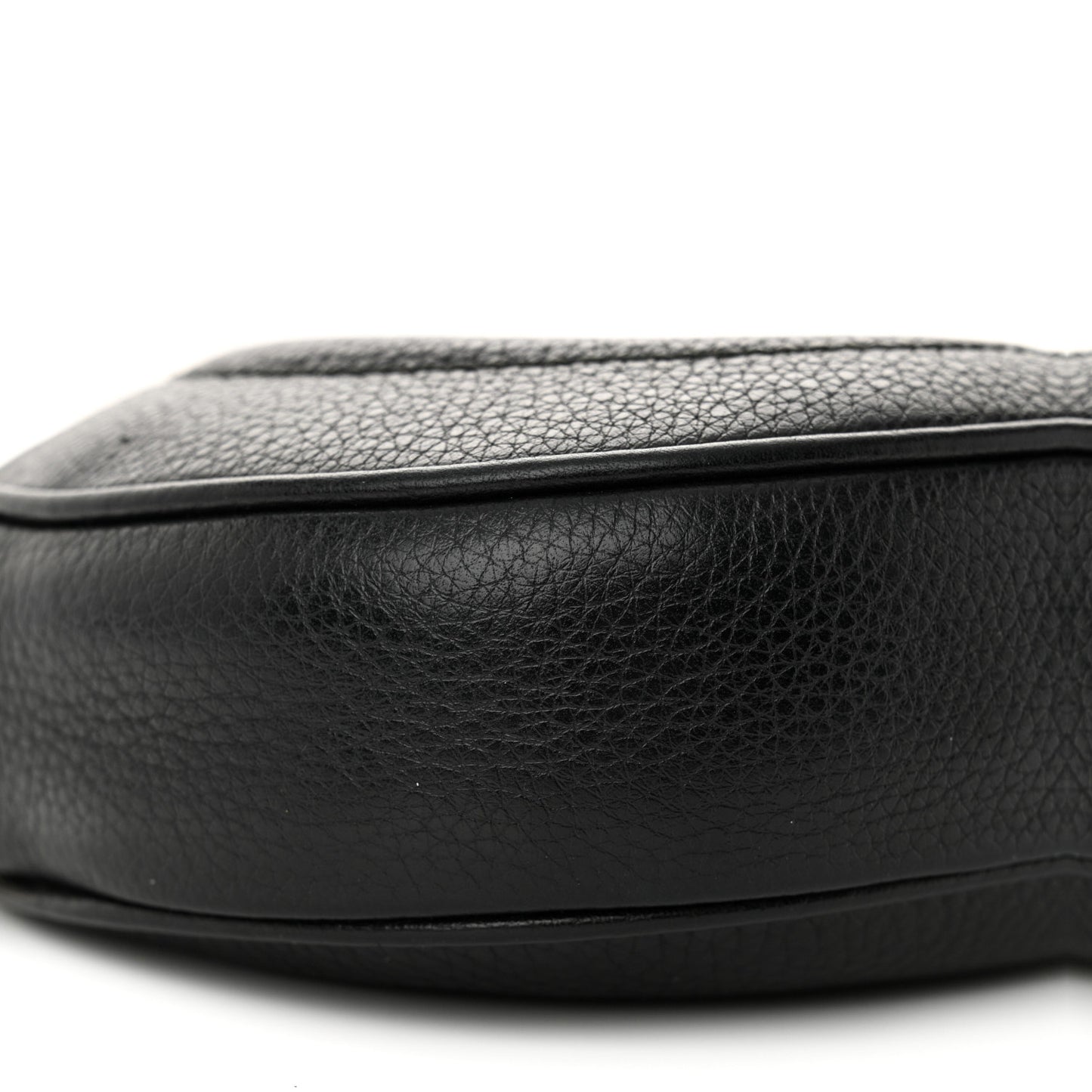 Pebbled Calfskin Mini Soho Chain Bag Black