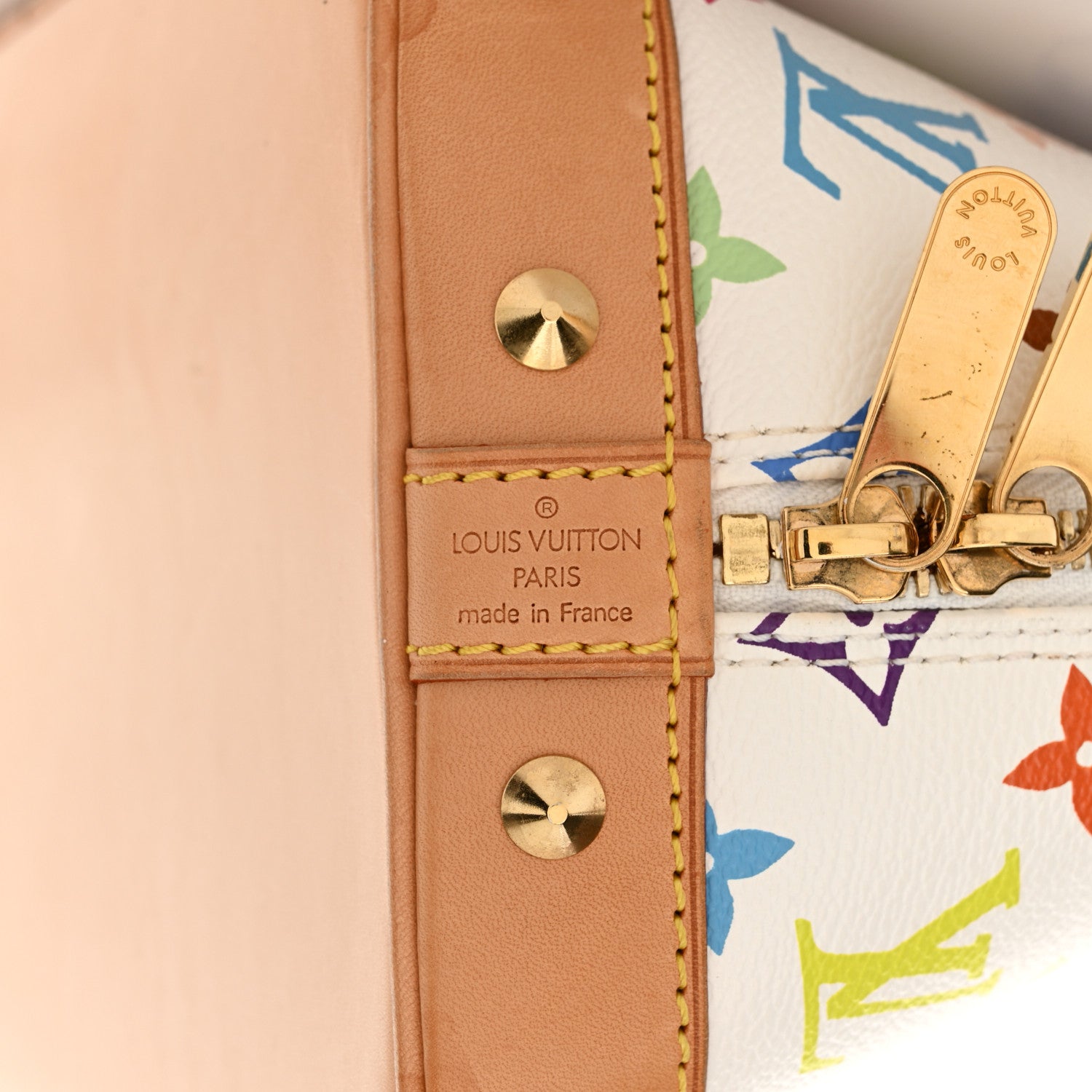 Louis Vuitton Monogram Multicolor Alma White 5 of 8