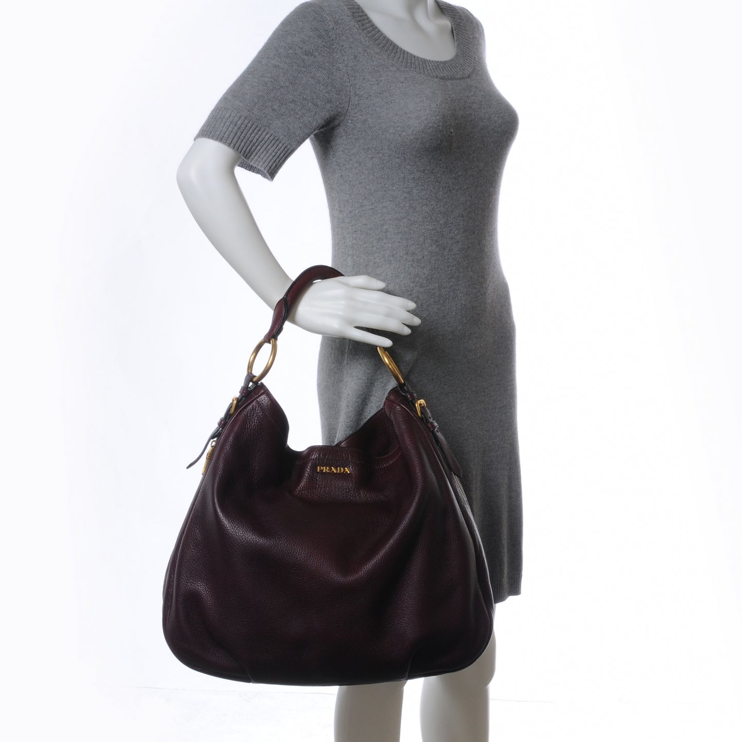 Vitello Daino Hobo Amaranto
