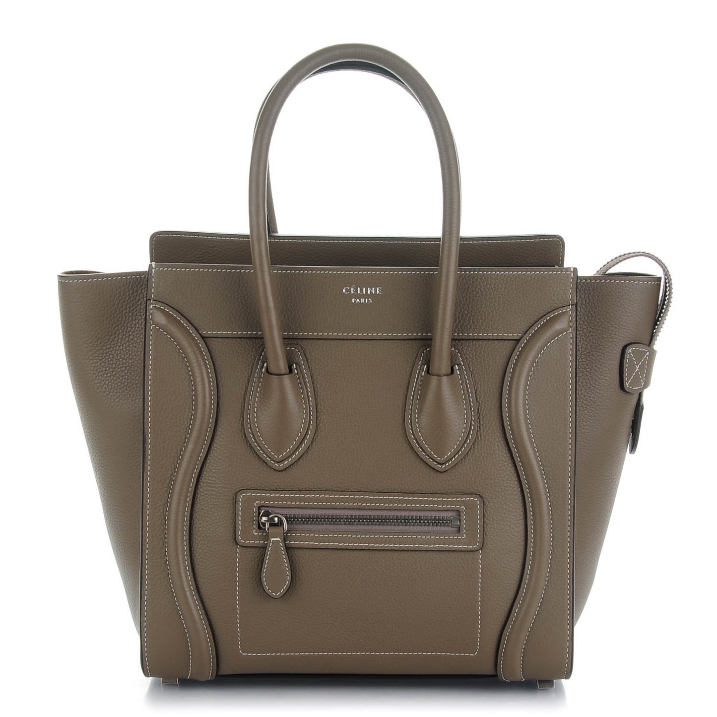Drummed Calfskin Micro Luggage Souris