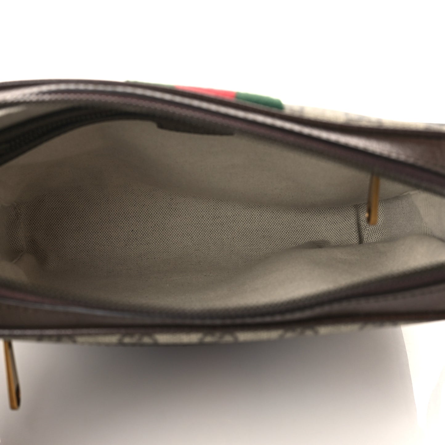 GG Supreme Monogram Web Small Ophidia Messenger Bag Brown