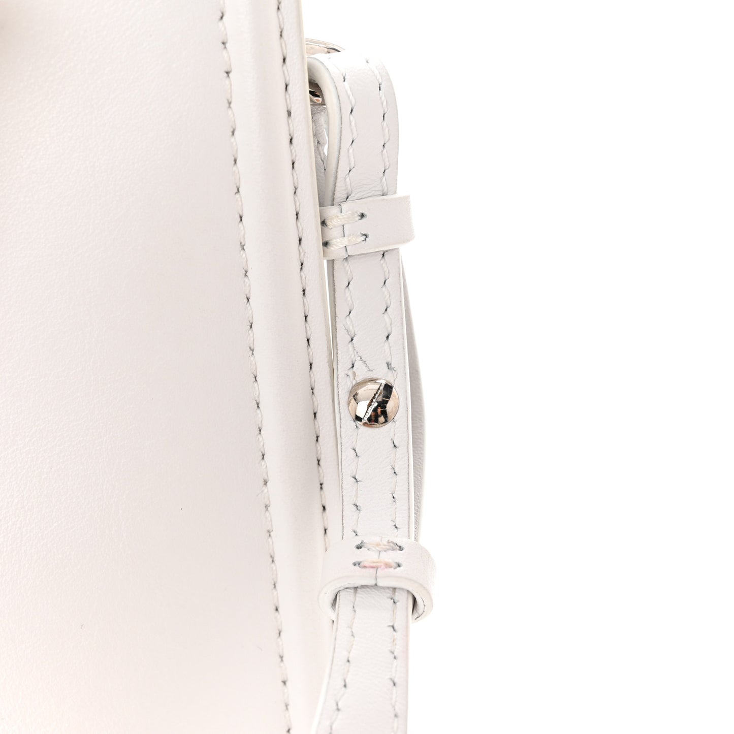Calfskin The Short Story Shoulder Bag White