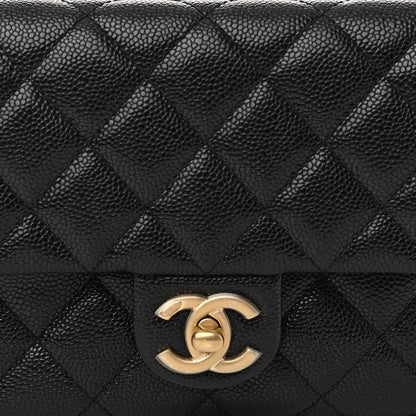 Chanel Shiny Caviar Pick Me Up Flap Belt Bag Black 9 of 12