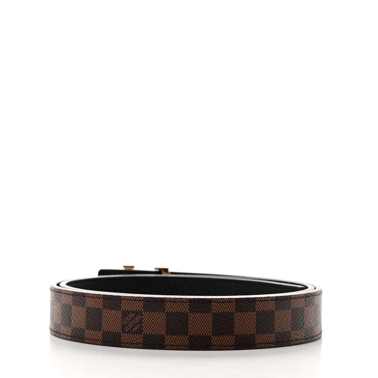 Louis Vuitton Mini Damier Ebene 25mm LV Initiales Belt 80 32 2 of 6