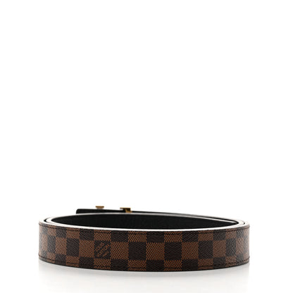 Louis Vuitton Mini Damier Ebene 25mm LV Initiales Belt 80 32 2 of 6