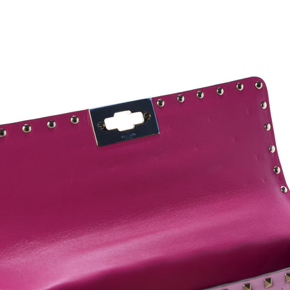 Valentino Garavani Lambskin Stripe Intarsia Medium Rockstud Spike Shoulder Bag Multicolor 8 of 11