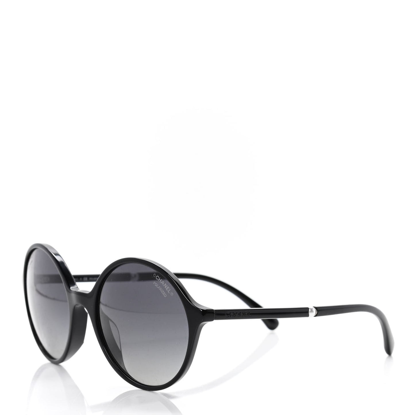 Acetate Pearl Round Sunglasses 5391 H A Black