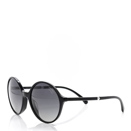 Chanel Acetate Pearl Round Sunglasses 5391 H A Black 1 of 6