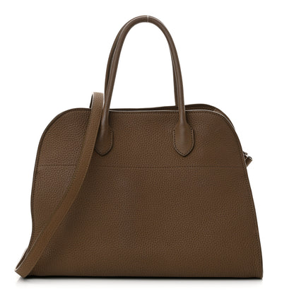 The Row Matte Grained Calfskin Soft Margaux 12 Taupe 1 of 9