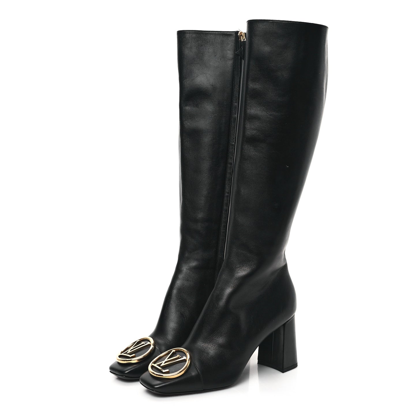 Calfskin Madeleine Knee Boots 39 Black