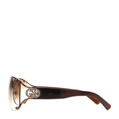 Gucci Crystal GG Sunglasses GG2820/F/S Brown 3 of 7