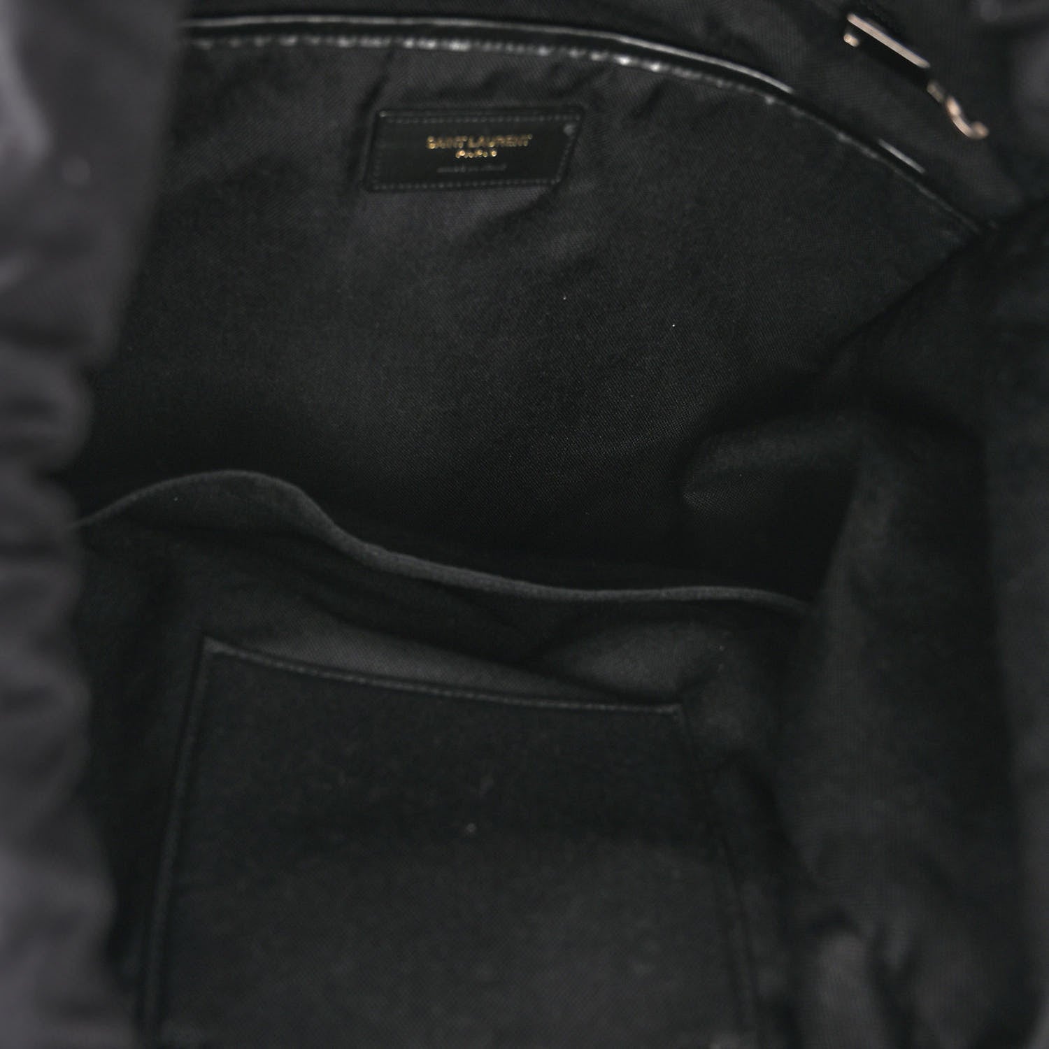Saint Laurent Nylon City Fold Up Backpack Black 5 of 11