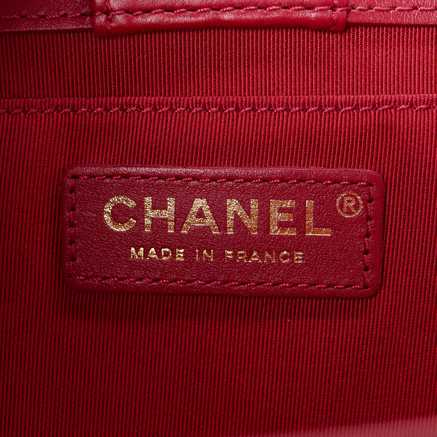 Chanel Calfskin Quilted CC Small Once Upon A Time Tote Red 6 of 10