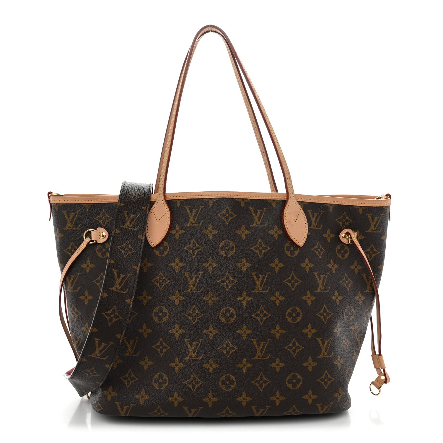 Louis Vuitton Monogram Inside Out Neverfull Bandouliere MM Rouge Sari 1 of 11