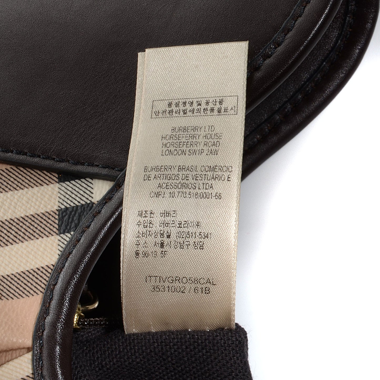 Haymarket Check Small Brooklyn Hobo Brown