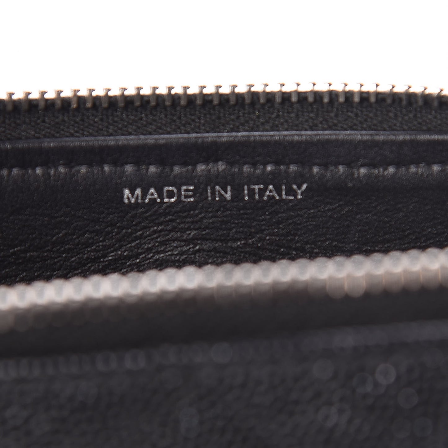 Caviar Quilted Small Zipped Pouch Black