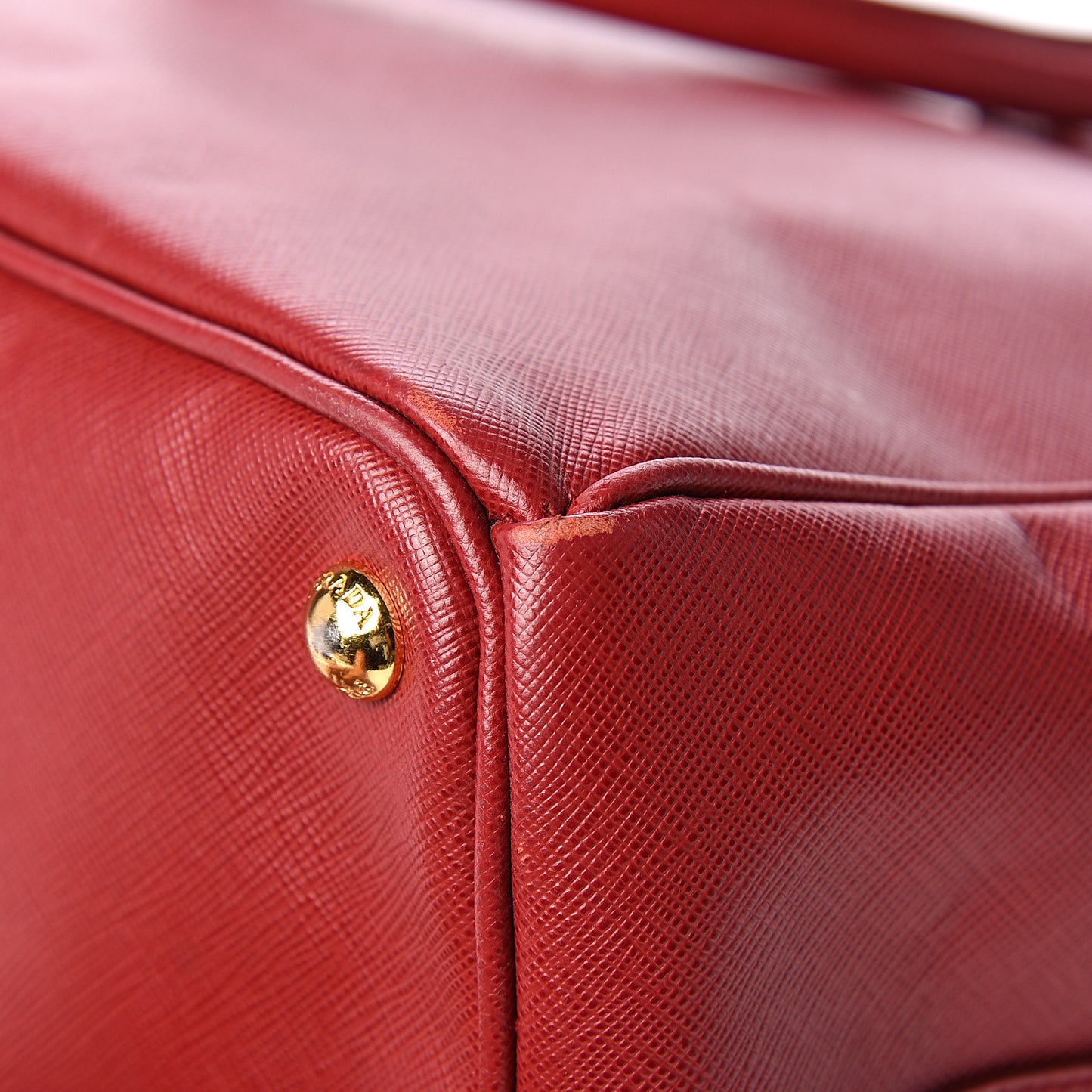 Saffiano Large Galleria Double Zip Tote Fuoco