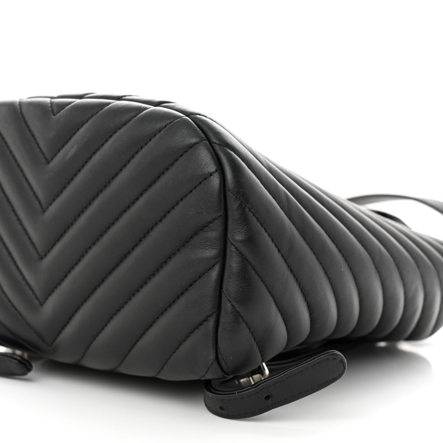 Chanel Calfskin Chevron Quilted Small Urban Spirit Backpack Black 10 of 10