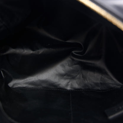 Fendi Lycra FF Embossed Medium Trapezoid Beauty Pouch Black 4 of 9