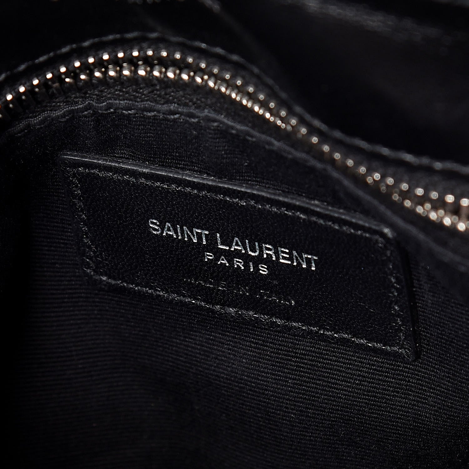 Saint Laurent Calfskin Y Quilted Monogram Toy Loulou Crossbody Bag Black 11 of 12