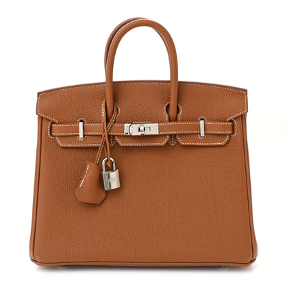 Hermes Togo Birkin 25 Gold 1 of 11