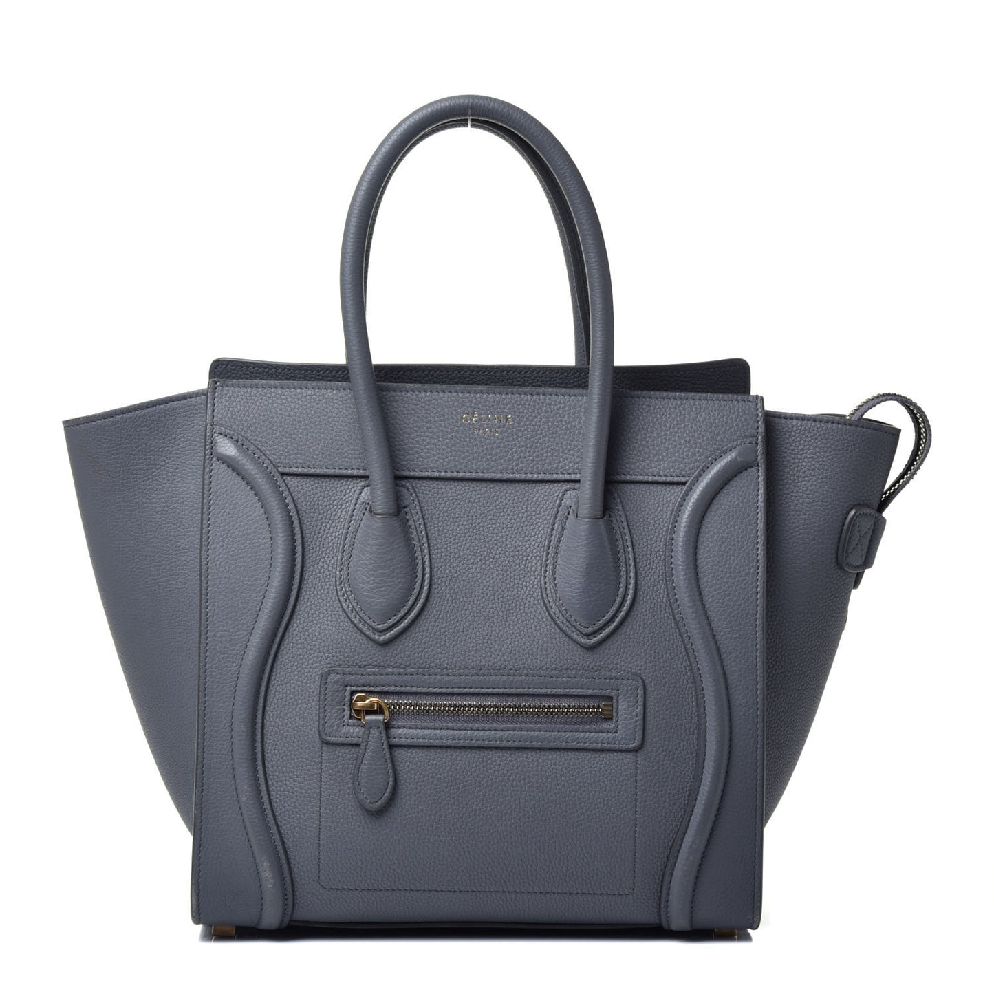 Baby Drummed Calfskin Micro Luggage Kohl