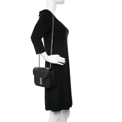 Celine Calfskin Quilted Medium C Bag Black 2 of 9