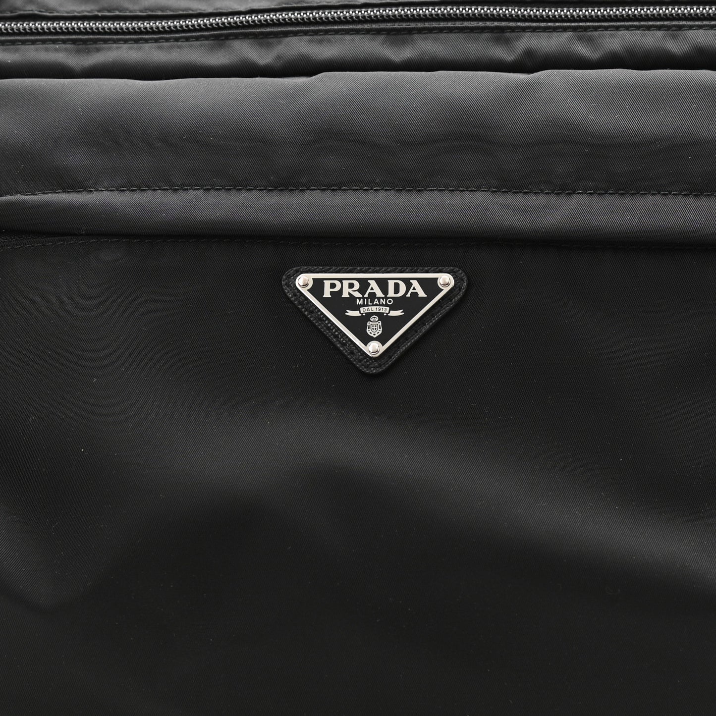 Nylon Tessuto Montagna Messenger Bag Black