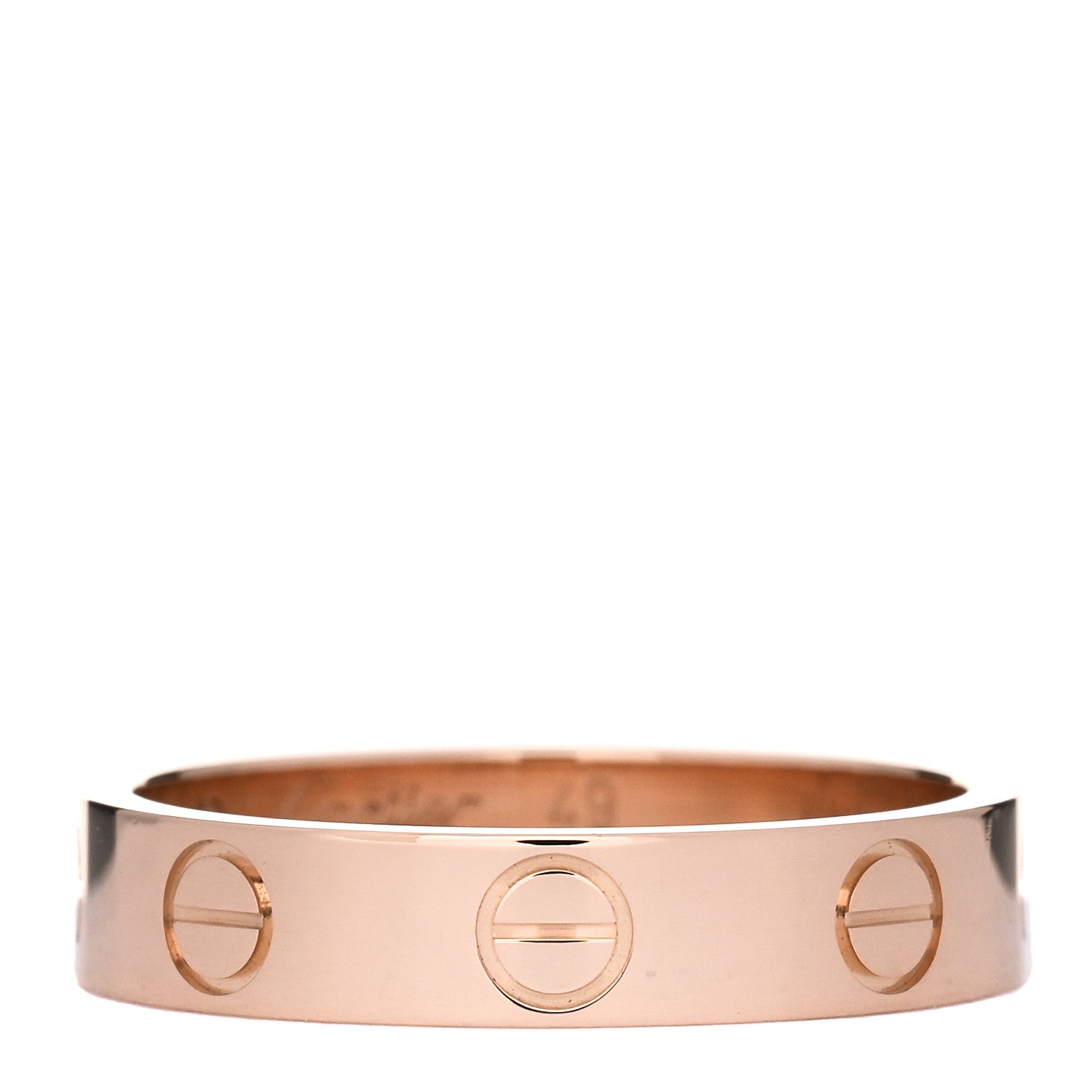 Cartier 18K Pink Gold 3.5mm LOVE Wedding Band Ring 49 5 1 of 5