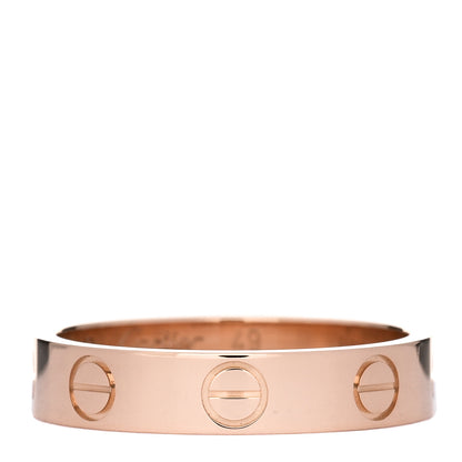 Cartier 18K Pink Gold 3.5mm LOVE Wedding Band Ring 49 5 1 of 5