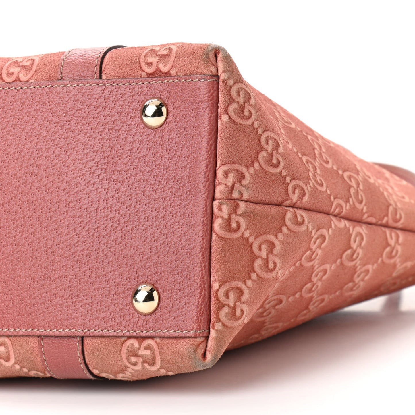 Suede Guccissima Medium Abbey Tote Pink