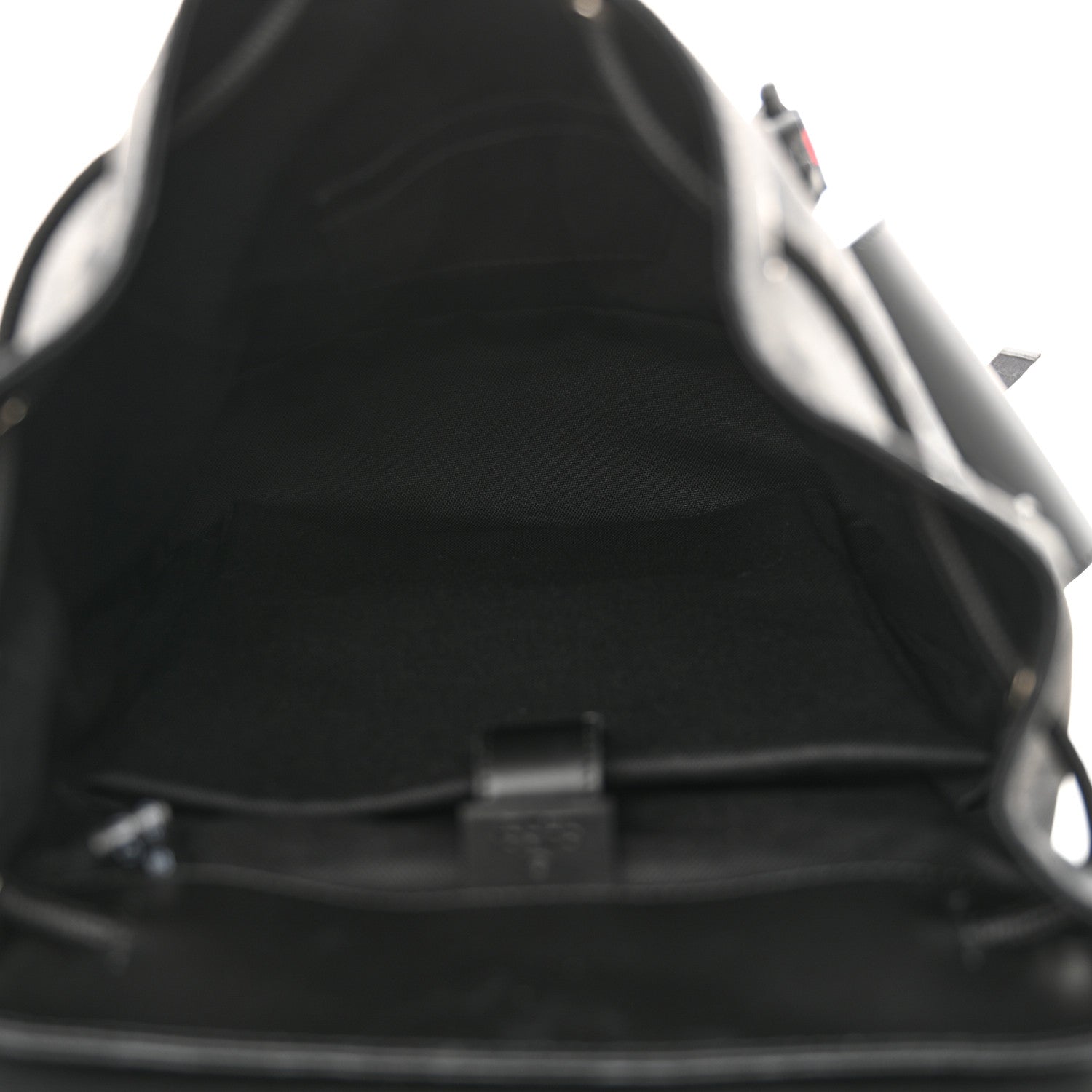 Gucci Soft GG Supreme Monogram Calfskin Web Double Buckle Backpack Black 5 of 10