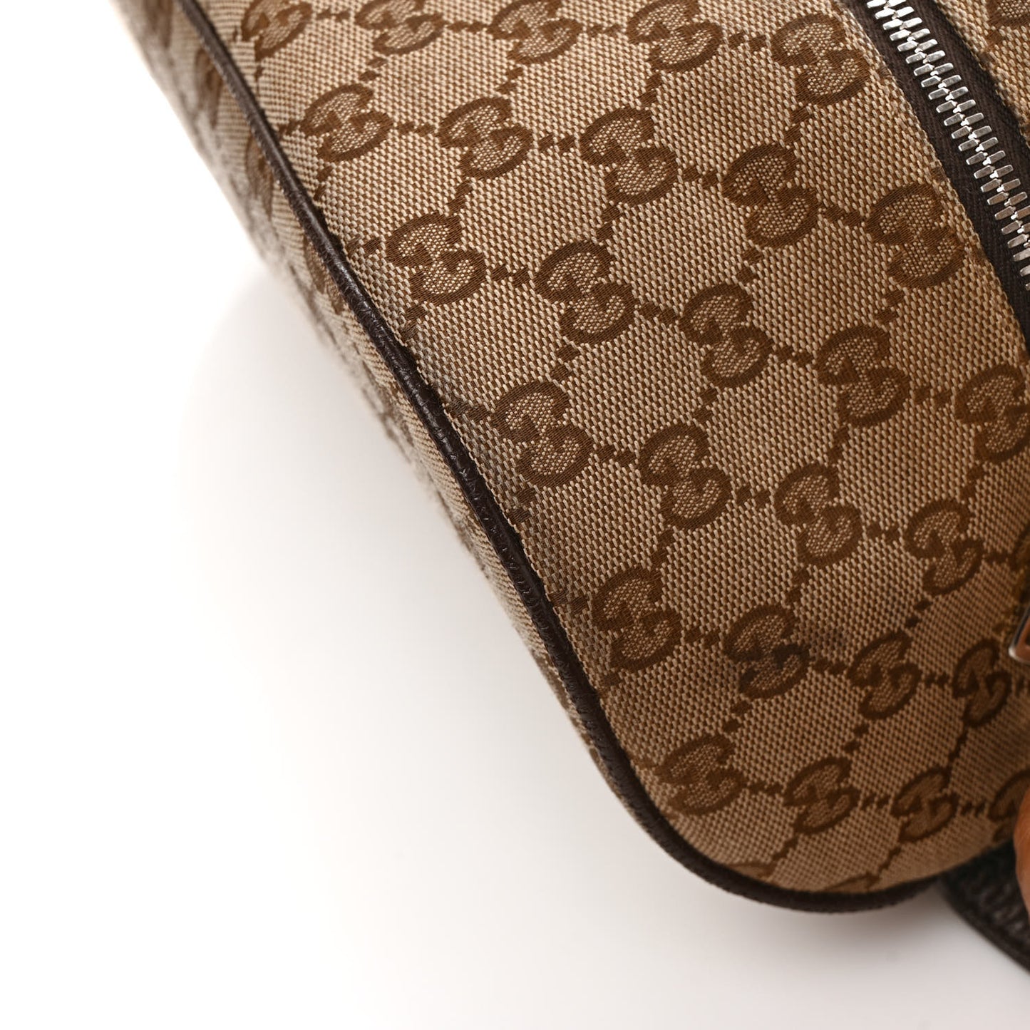 Monogram Dollar Calfskin Waist Pouch Beige Ebony Testa di Moro Marrone Scuro