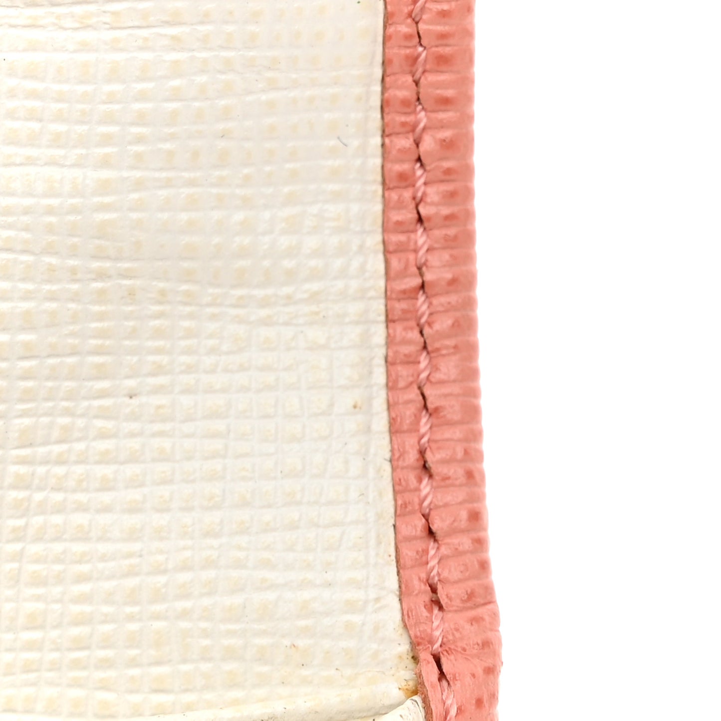 Vitello Elite Bi-Color Simply Continental Wallet Pesca White Plaster