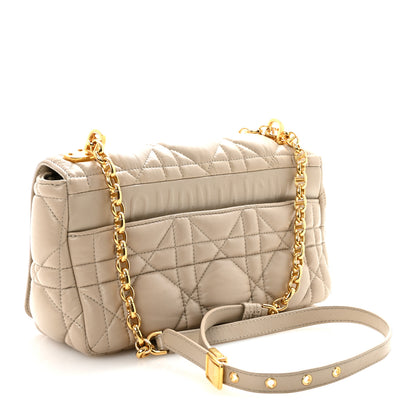 Christian Dior Calfskin Macrocannage Medium Caro Bag Sand 3 of 10