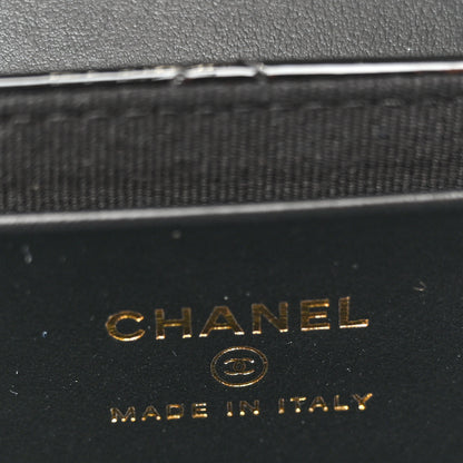Chanel Patent Calfskin Quilted Mini Clutch Black 7 of 11