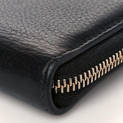 Gucci Pebbled Calfskin Soho Zip Around Wallet Black 9 of 10