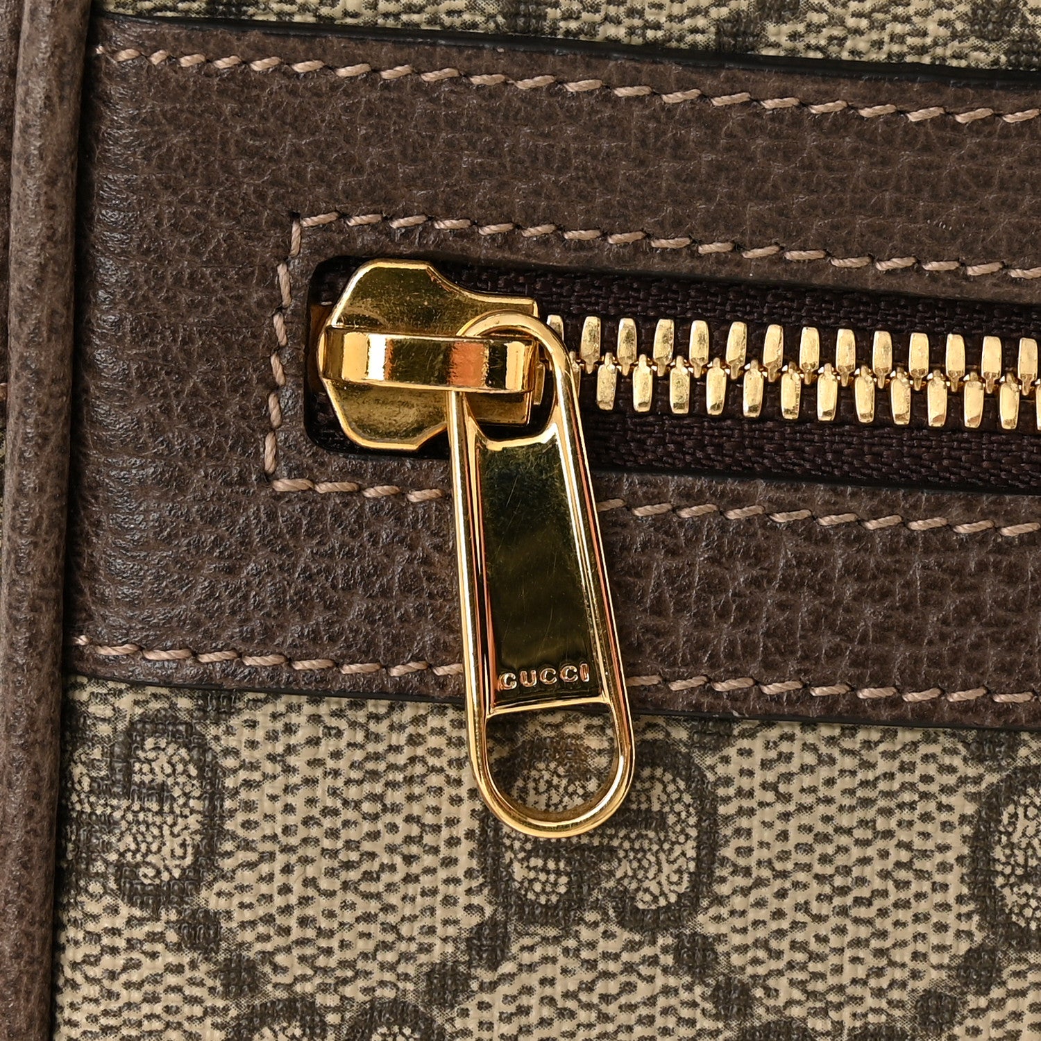 Gucci GG Supreme Monogram Web Small Ophidia Belt Bag Dark Brown 12 of 13