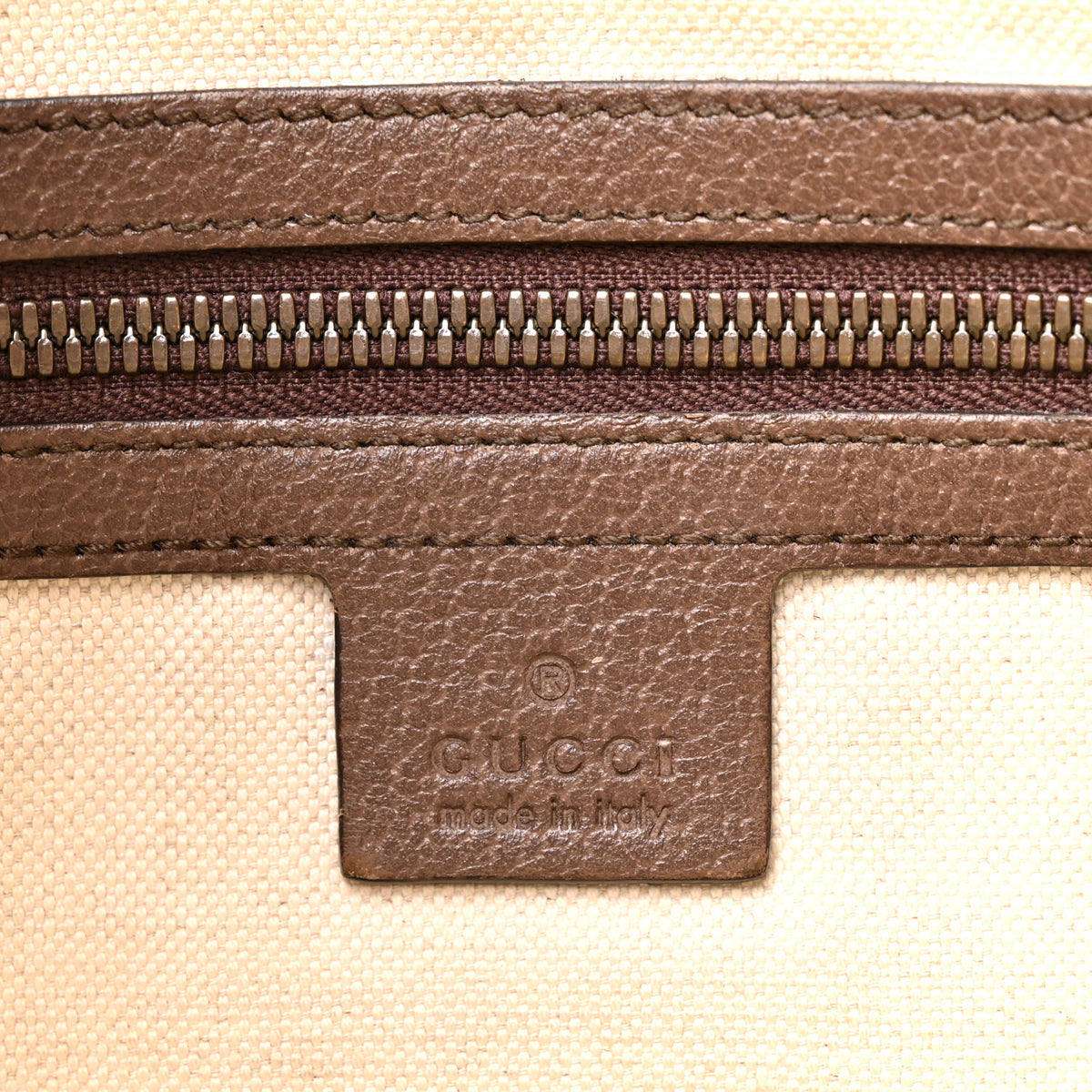 GG Supreme Monogram Web Small Ophidia Half Moon Hobo Brown