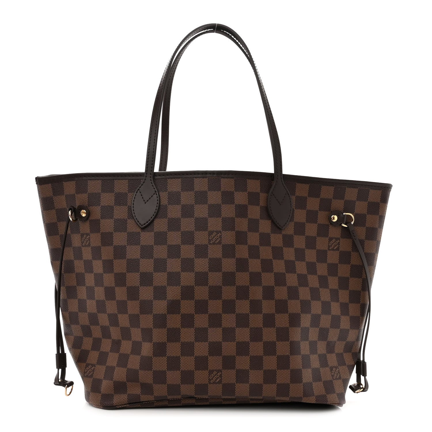 Louis Vuitton Damier Ebene Neo Neverfull MM Rose Ballerine 1 of 9