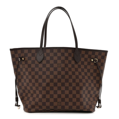 Louis Vuitton Damier Ebene Neo Neverfull MM Rose Ballerine 1 of 9