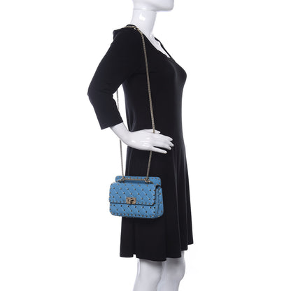 Valentino Garavani Nappa Small Rockstud Spike Shoulder Bag Bluette 2 of 12