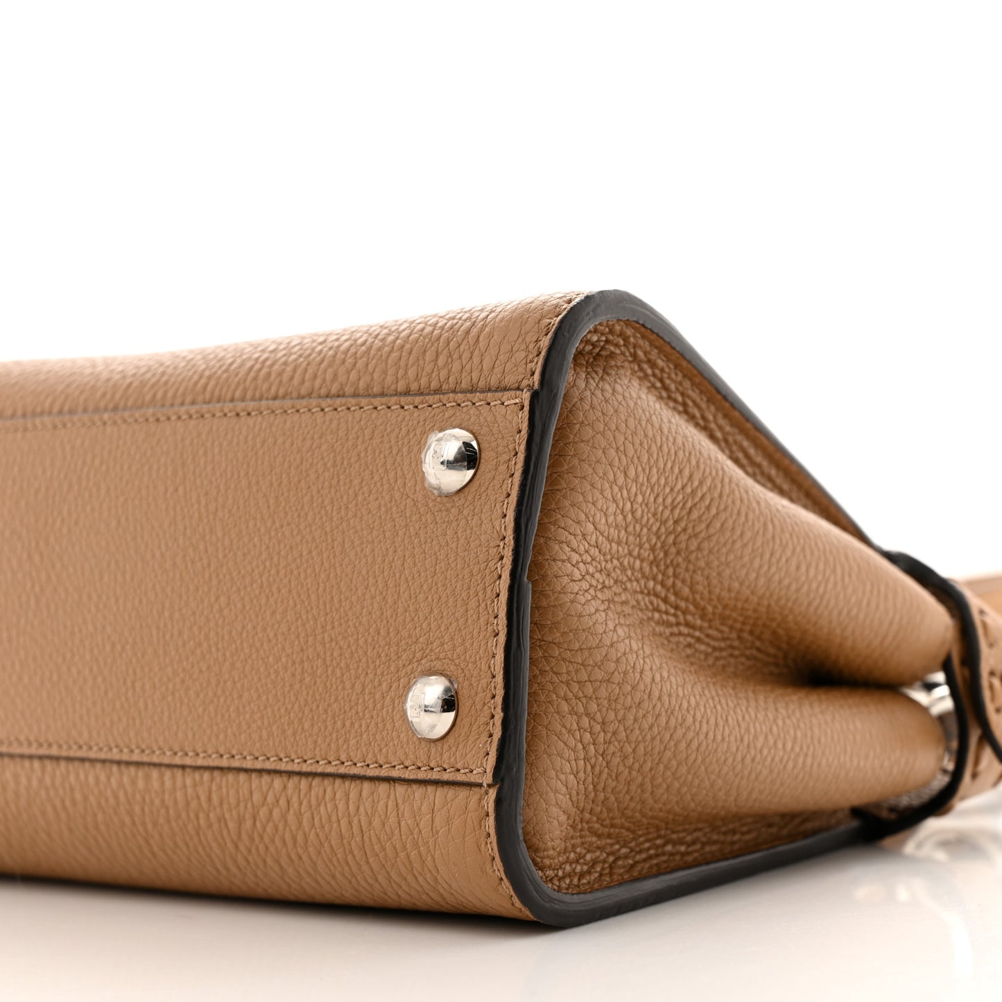 Cuoio Romano Snakeskin Selleria Mini Peekaboo Iconic Satchel Cappuccino