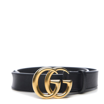Gucci Moon Calfskin Double G 30mm Belt 70 28 Black 1 of 6